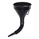 Embudo plástico Truper 500 ml, cuello flexible con filtro