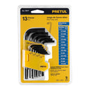 Juego 13 llaves allen mm punta hexagonal con organizador, Pretul