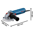 AMOLADORA ANGULAR 1200W BOSCH GWS 12-125 S