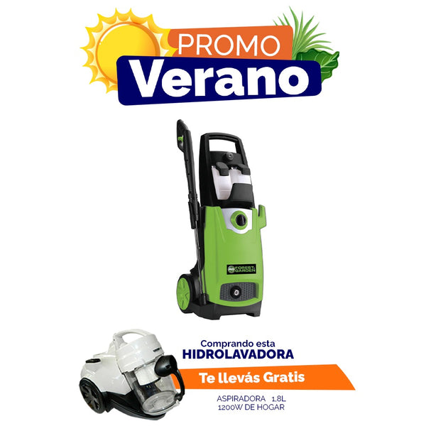 COMBO HIDROLAVADORA 170 BAR 2500W + ASPIRADORA 1,8L