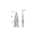 Alicate de punta recta  para aros interiores, Gedore 19-60mm