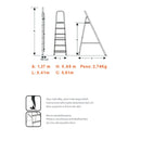 Escalera Reforzada de Aluminio Black&Decker, 3 escalones, 150 Kg