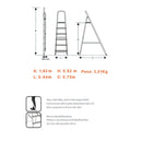 Escalera Reforzada de Aluminio Black&Decker, 4 escalones, 150 Kg