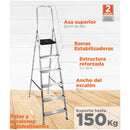 Escalera Reforzada de Aluminio Black&Decker, 6 escalones, 150 Kg