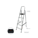 Escalera Reforzada de Aluminio Black&Decker, 3 escalones, 120 Kg