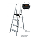 Escalera Reforzada de Aluminio Black&Decker, 4 escalones, 120 Kg