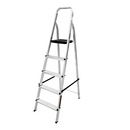Escalera Reforzada de Aluminio Black&Decker, 5 escalones, 120 Kg