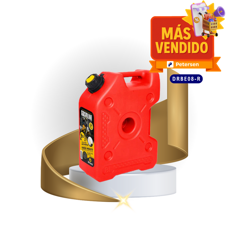 Bidón Profesional para combustible 8 Litros Driven, rojo