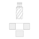 Fresa Anular HSS Ecef, encastre Weldon 26 x 30mm