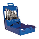 Juego de 19 Brocas HSS Rectificadas Integrales Ecef, angulo Split point