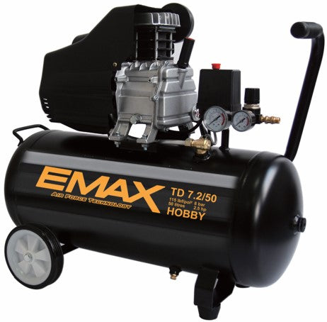Compresor de aire Emax Pistón 2,5 HP 50 Litros 220V/50HZ