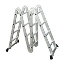 Escalera articulada de aluminio 4x4 peldaños, Espar