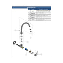 CANILLA P/ COCINA MON. FRIO PARED C.25