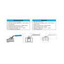 V. ESF MONO INOX 316  1/2 BSPT PASO RED.