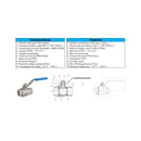 V. ESF BIPART. A  INOX 316 1" BSPT