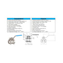 V. ESF TRIPAR  A.INOX 316 FB 3" SW