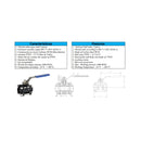 V. ESF TRIPAR  A.C. 3/4"  BSPT