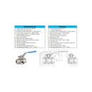V. ESF. INOX 3 VIAS "L" 3/4"