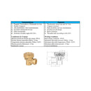 PURGADOR TERMOSTATICO Y ELIM. DE AIRE 1/2" LATON