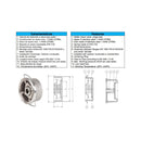 V. RET. A.INOX DISCO E/BRIDAS  4"