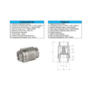 V. RET. A DISCO INOX BSP ROSCA 1/2"