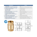 V.RET HORIZ/VERT BRON 4" BSP