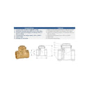 V. RET. BRONCE CLAPETA M 1/2"