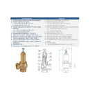 V.SEGUR. 1/2" BRONCE 16 BAR BSP