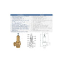 V.SEGUR. 1" BRONCE 16 BAR BSP
