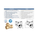 FILTRO Y 2.1/2" LATON BSPT