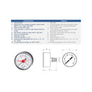 MANOM. AC.63 MM 0-10 BAR S.POS 1/4" BSP