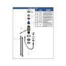 MONOCOMANDO P/ BIDE C/ TRANSMISION BASIK