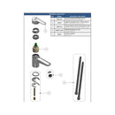 MONOCOMANDO P/ LAVATORIO APERTURA EN FRIO K8