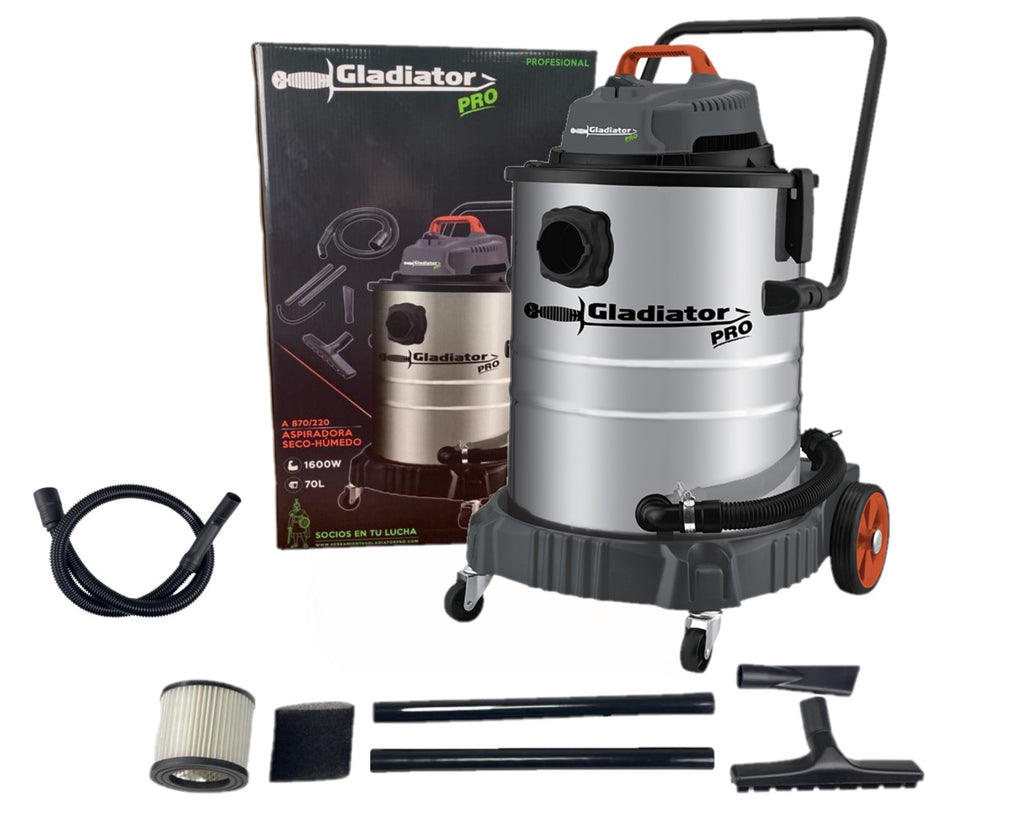 Aspiradora seco-húmedo 2 motores 70 lts GLADIATOR PRO – Cifer