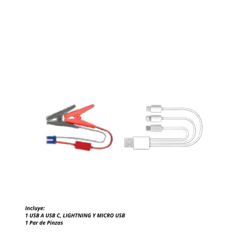 ARRANCADOR CARGADOR 13800MAH GLADIATOR