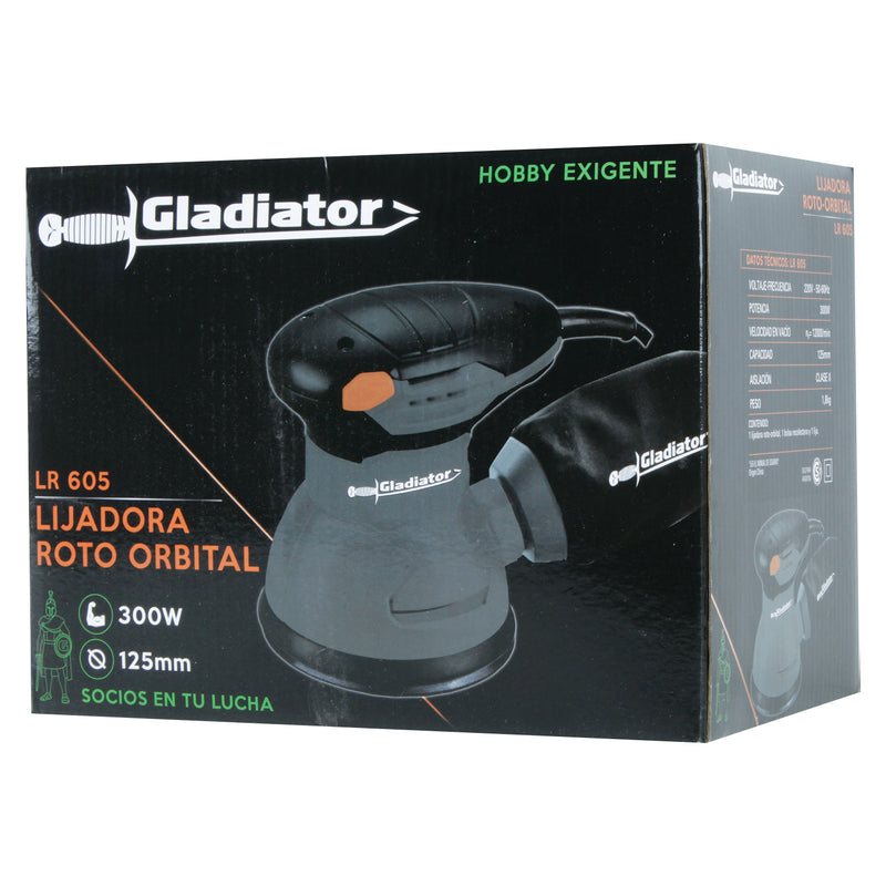 Lijadora Roto Orbital Gladiator 300W 220V 50 60Hz Clase II