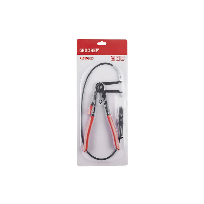 Alicates para abrazadera elástica con vástago flexible, Gedore