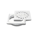 CJ.SOPORTE REJILLA+REJ.CUADR100MM CROMAD