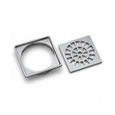 CJ.SOPORTE REJILLA+REJ.CUADR150MM CROMAD