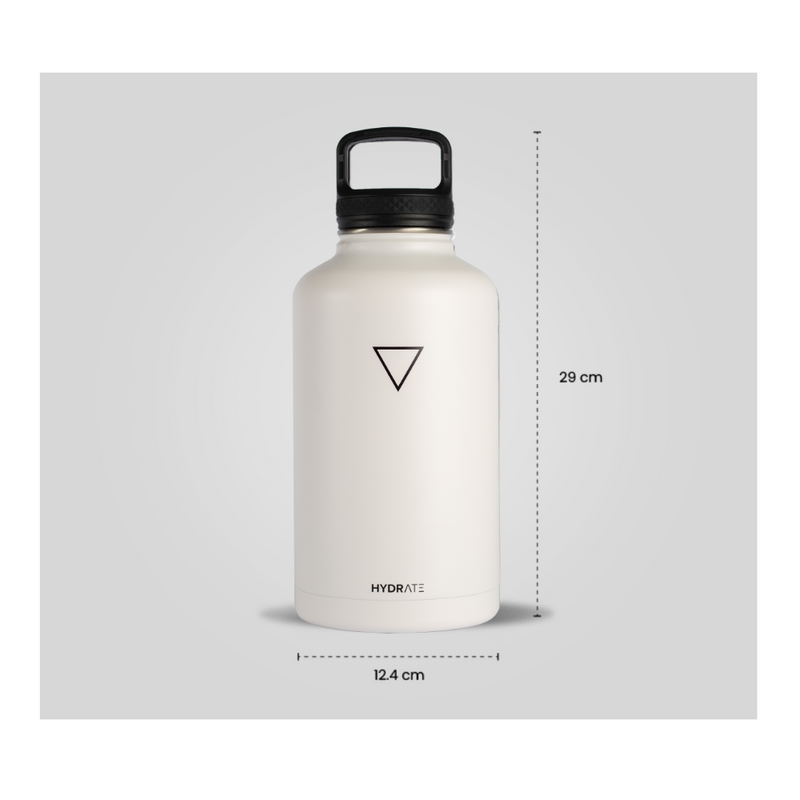 Termo Growler Hydrate de 1.900 ml, Blanco