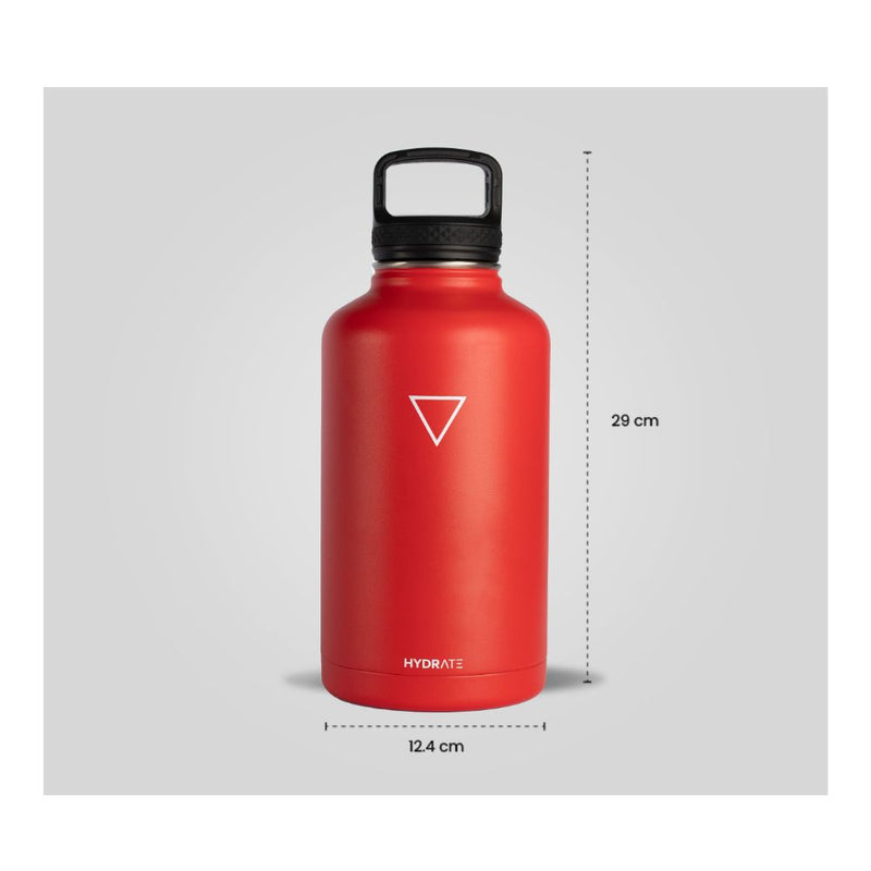 Termo Growler Hydrate de 1.900 ml, Rojo