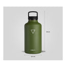 Termo Growler Hydrate de 1.900 ml, Verde Militar