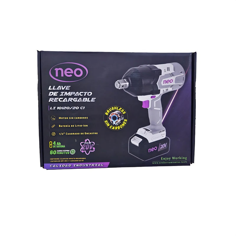 Llave de Impacto Recargable NEO 20V