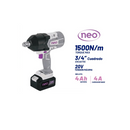 LLAVE IMPACTO RECARG. 3/4" 20V  1500NM C/ BAT Y CARG. 4AH