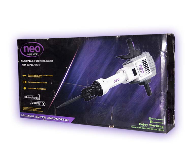 Martillo Demoledor Neo 2200W 78 Joules