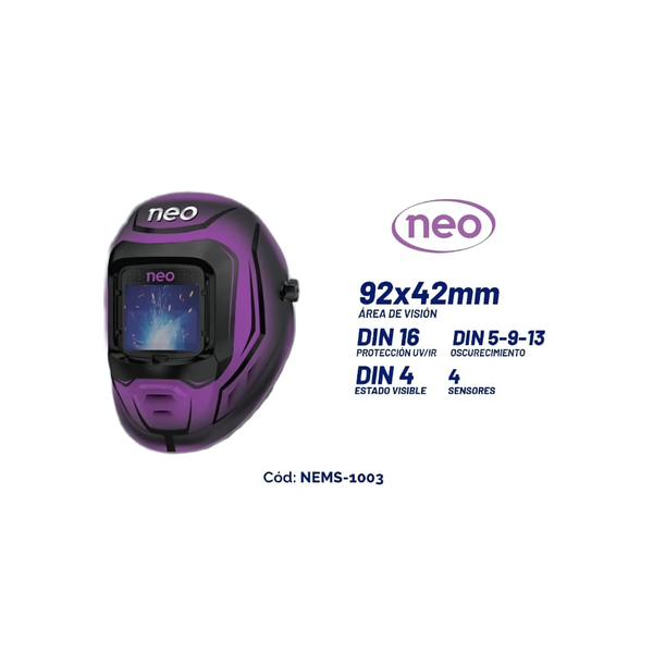 Máscara de soldar Fotosensible Neo, 92 x 42mm