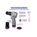 TALADRO DE IMPACTO RECARGABLE 18V + BAT. 1.5AH + CARG. 1.5AH 55NM EN CAJA