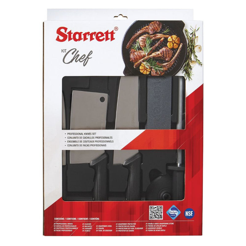 Combo de 6 cuchillos para Cheff Starrett  + Báscula digital para cocina Truper