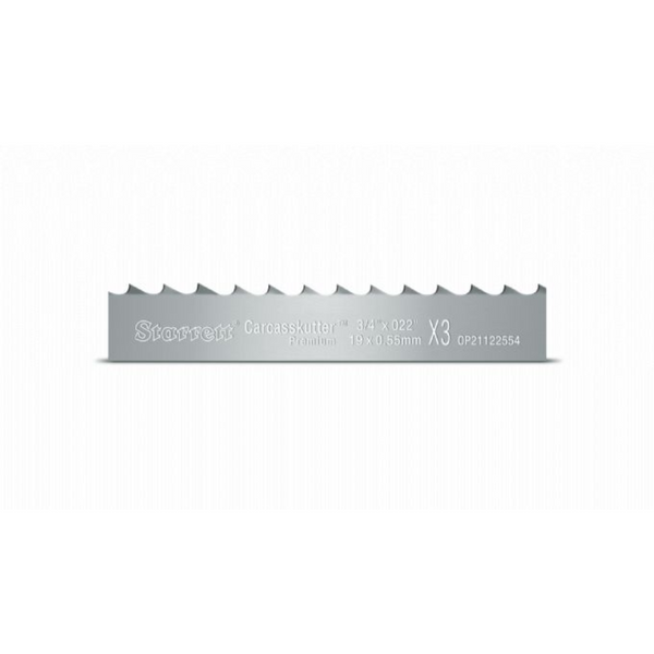 Sierra de cinta Starrett para corte de carne, 19mmX4 dientes, surtida en metros