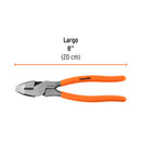 PINZA DE ELECTRICISTA 8' MANGO PVC, TRUPER